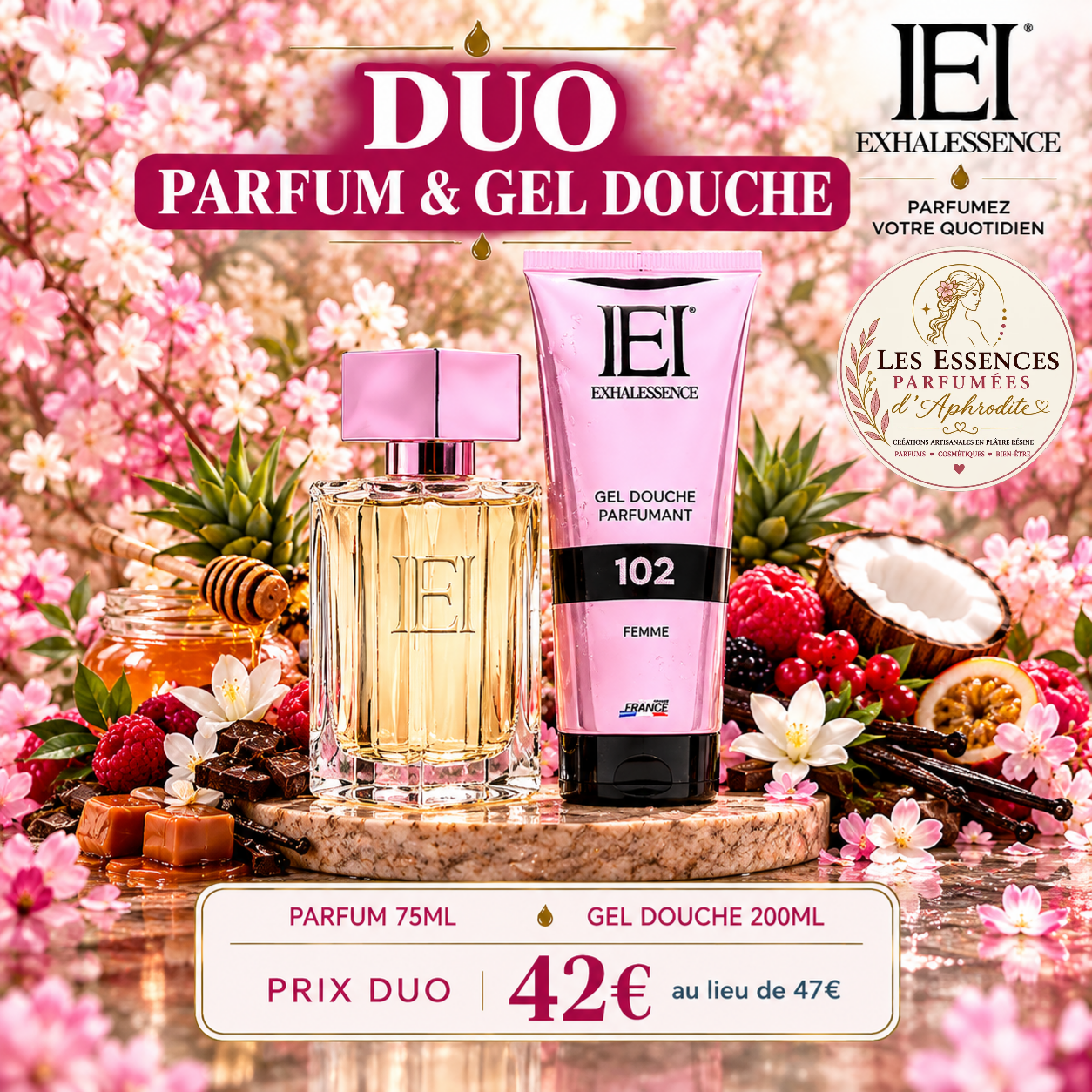 Duo Parfum & Gel Douche Évasion Gourmande