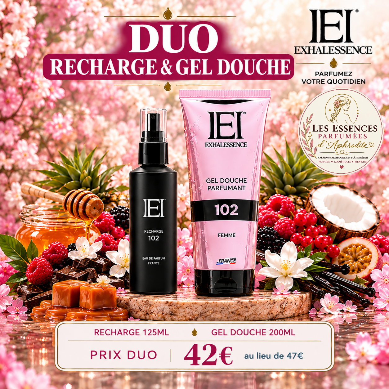 Duo Recharge & Gel Douche Évasion Gourmande